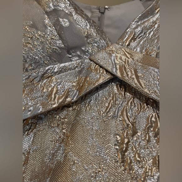 TERI JON BY RICKIE FREEMAN Metallic Jacquard Ball Gown - Picture 7 of 9